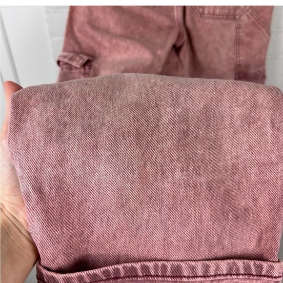BDG Skate Cargo Jeans Berry acid wash - Picture 3 of 5